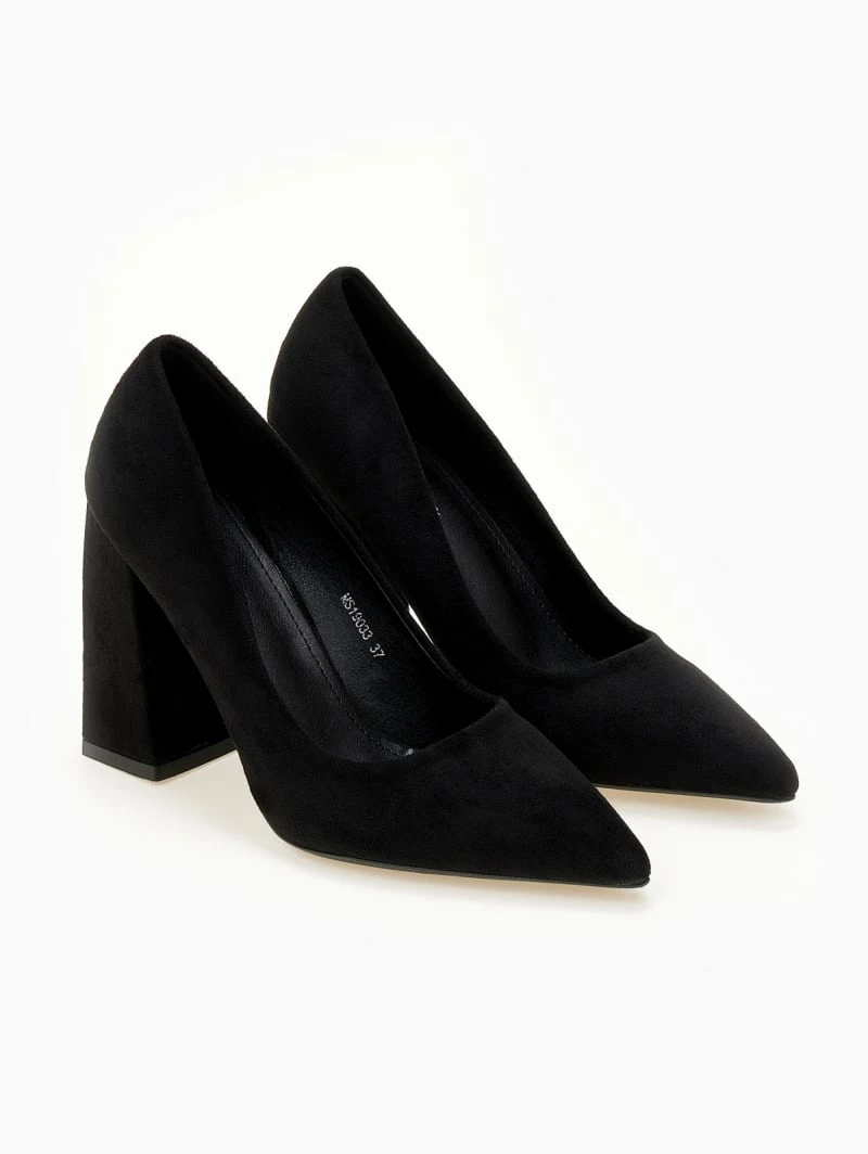 The Fashion Project Γόβες Suede με ντυμένο τακούνι - Μαύρο - Image 6