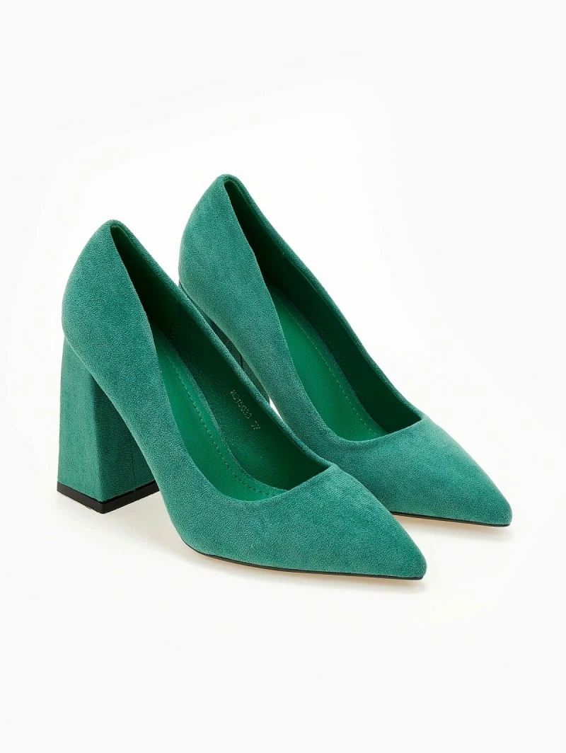 The Fashion Project Γόβες Suede με ντυμένο τακούνι - Πράσινο - Image 3