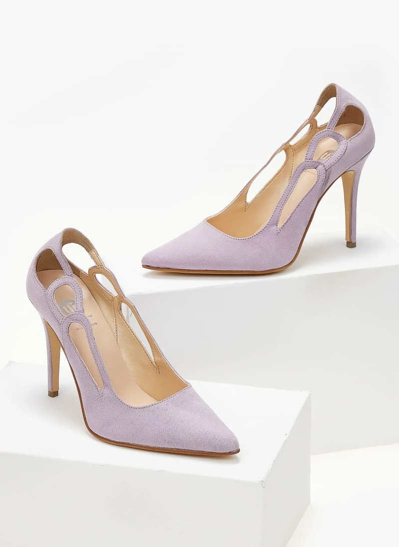 Γόβες μυτερές με ανοίγματα Tfp - Λιλά - Image 2