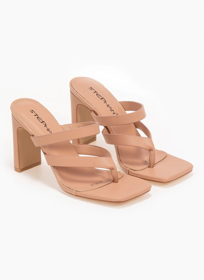 The Fashion Project Mules καρέ με λουράκια - Μπεζ - Image 2