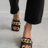 The Fashion Project Mules καρέ με αλυσίδα - Μαύρο