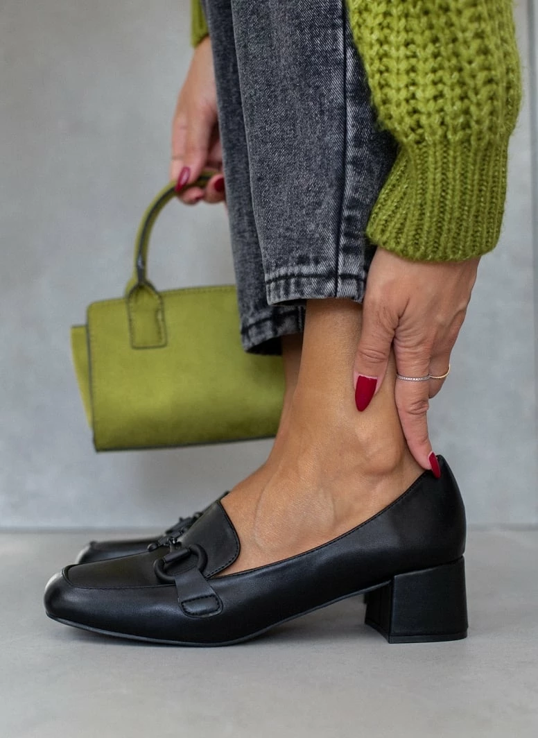 The Fashion Project Loafers με αγκράφα στο ίδιο χρώμα - Μαύρο - Image 4