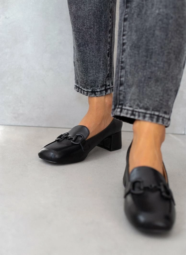 The Fashion Project Loafers με αγκράφα στο ίδιο χρώμα - Μαύρο - Image 6