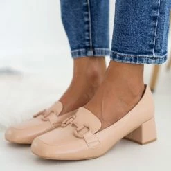 The Fashion Project Loafers με αγκράφα στο ίδιο χρώμα - Μπεζ