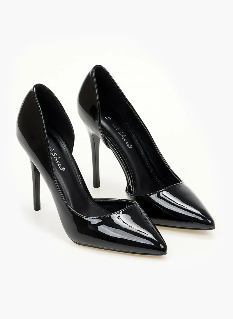 The Fashion Project Γόβες λουστρίνι με άνοιγμα στο πλάι - Μαύρο - Image 3