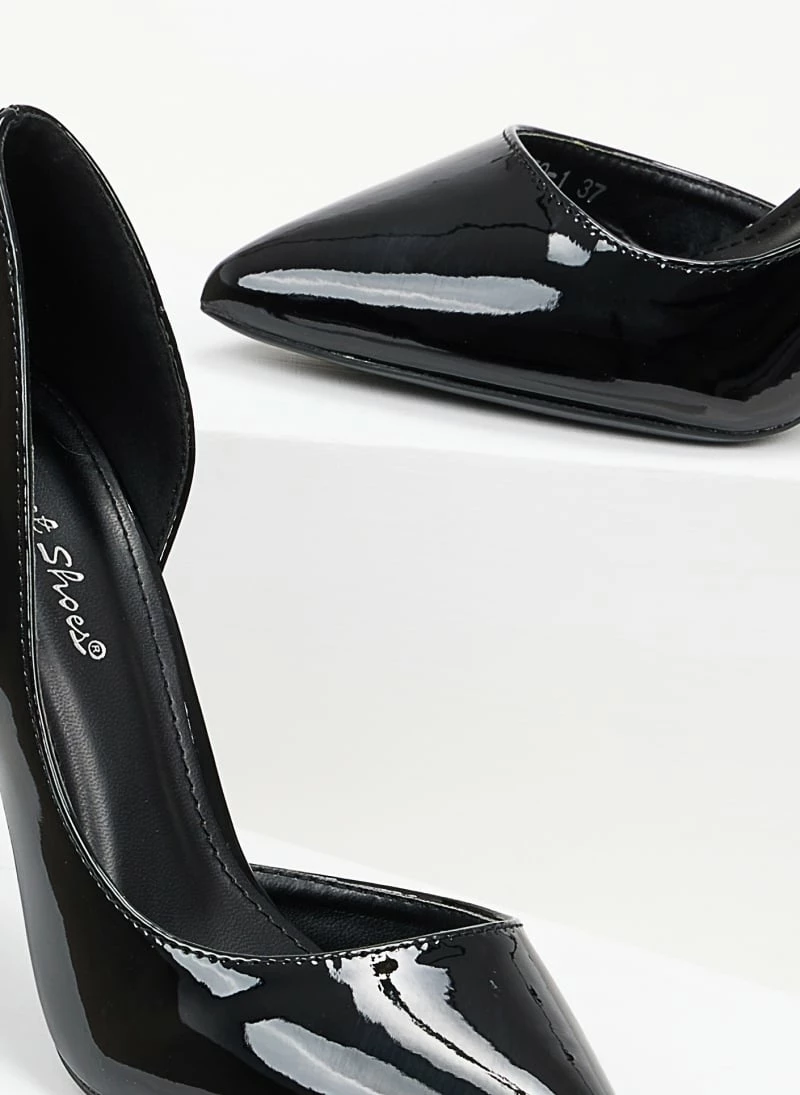 The Fashion Project Γόβες λουστρίνι με άνοιγμα στο πλάι - Μαύρο - Image 5