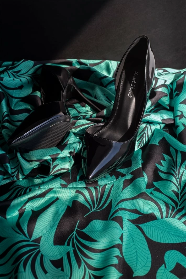 The Fashion Project Γόβες λουστρίνι με άνοιγμα στο πλάι - Μαύρο - Image 7