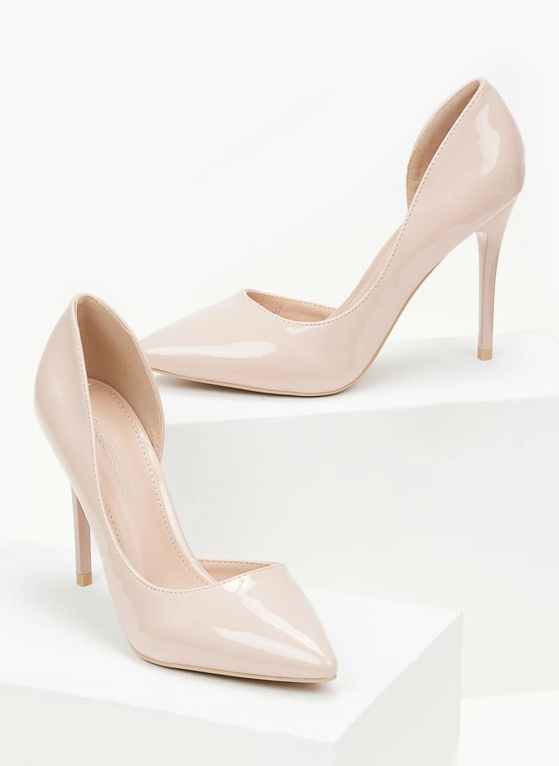 The Fashion Project Γόβες λουστρίνι με άνοιγμα στο πλάι - Nude - Image 5