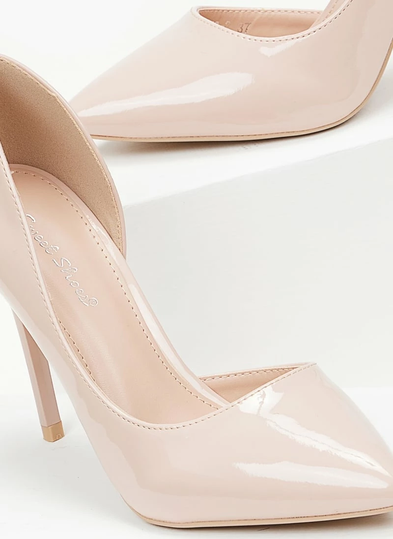 The Fashion Project Γόβες λουστρίνι με άνοιγμα στο πλάι - Nude - Image 3