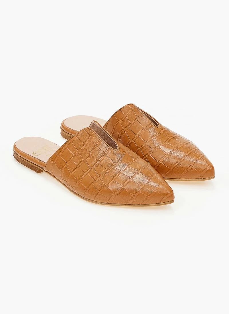 Mules κλειστά κροκό με άνοιγμα Estil - Ταμπά - Image 5
