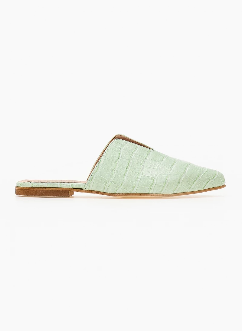 Mules κλειστά κροκό με άνοιγμα Estil - Μέντα - Image 2
