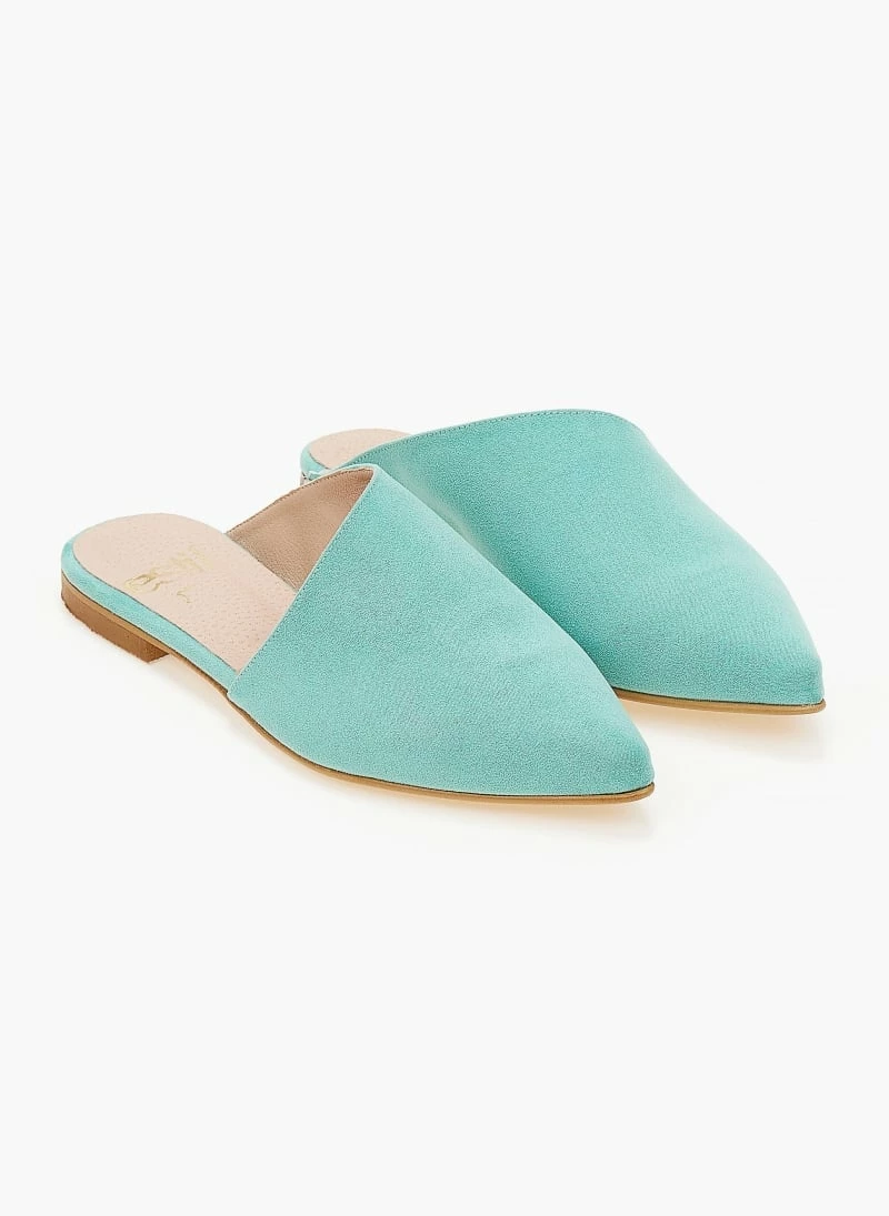 Mules με ασύμμετρο σχέδιο Estil - Μέντα - Image 5