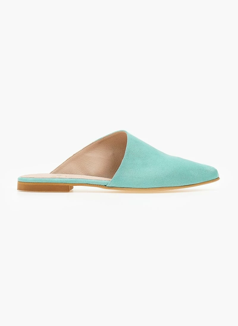 Mules με ασύμμετρο σχέδιο Estil - Μέντα - Image 2
