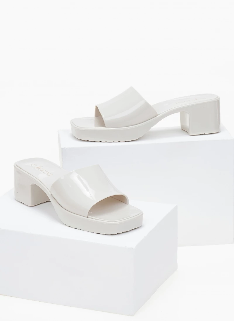 The Fashion Project Mules σε καρέ γραμμή - Μπεζ - Image 5