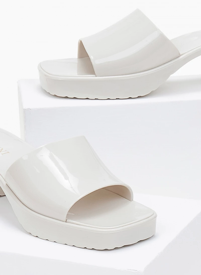 The Fashion Project Mules σε καρέ γραμμή - Μπεζ - Image 6