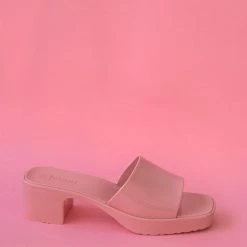 The Fashion Project Mules σε καρέ γραμμή - Ροζ