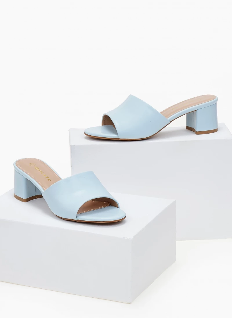 The Fashion Project Mules ματ με φαρδιά φάσα - Γαλάζιο - Image 3