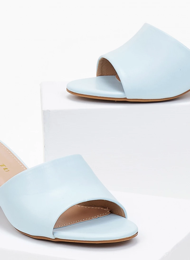 The Fashion Project Mules ματ με φαρδιά φάσα - Γαλάζιο - Image 4