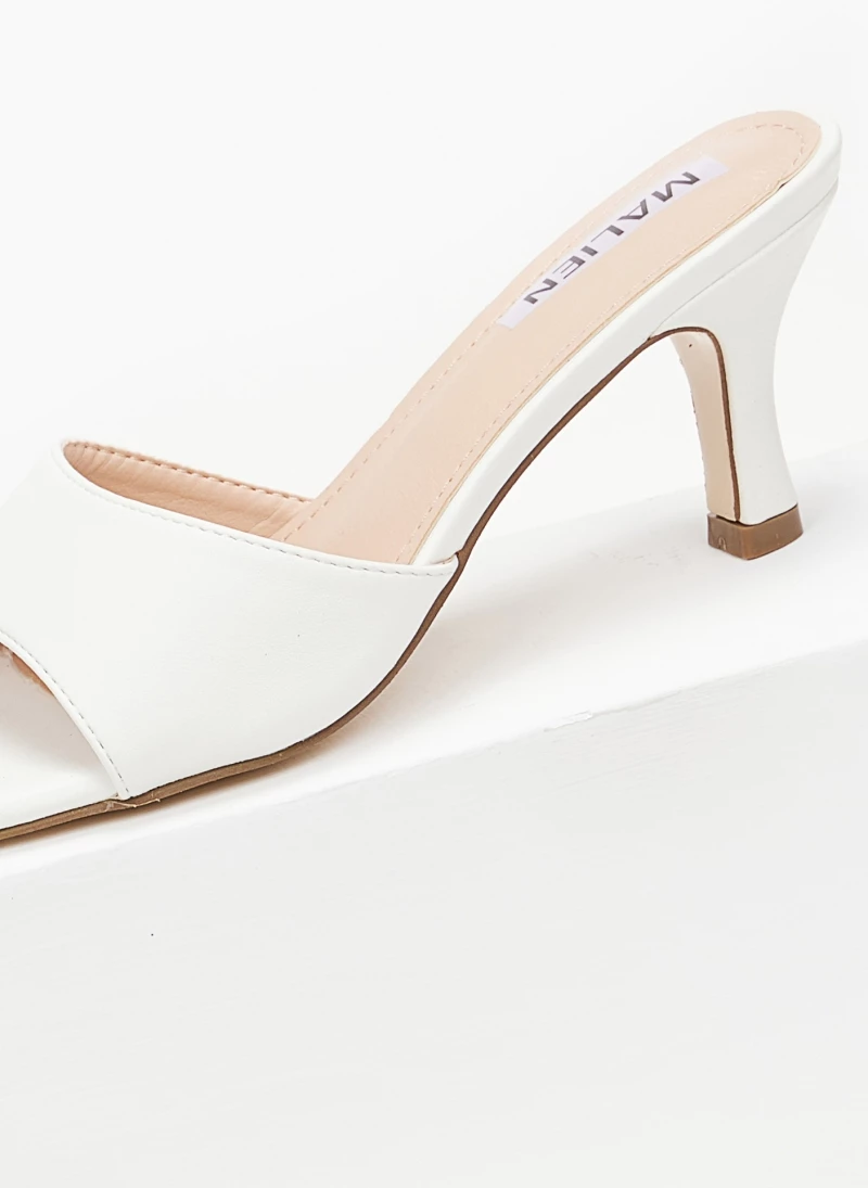 The Fashion Project Mules με φαρδιά φάσα - Λευκό - Image 3