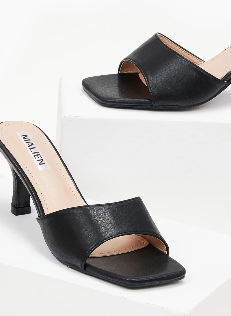 The Fashion Project Mules με φαρδιά φάσα - Μαύρο - Image 4