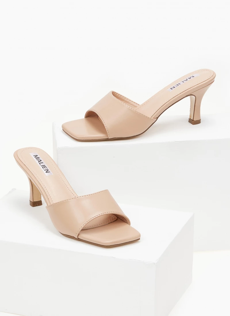 The Fashion Project Mules με φαρδιά φάσα - Μπεζ - Image 3