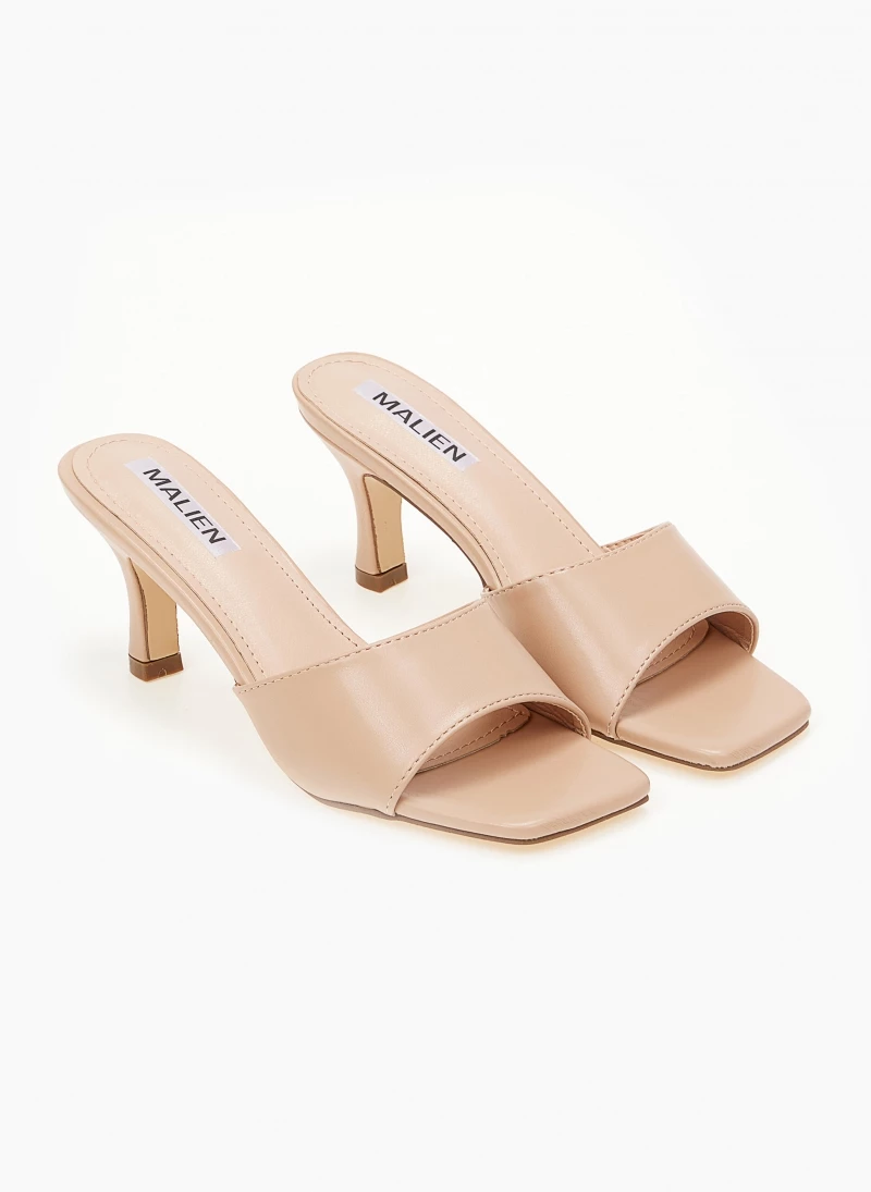 The Fashion Project Mules με φαρδιά φάσα - Μπεζ - Image 5