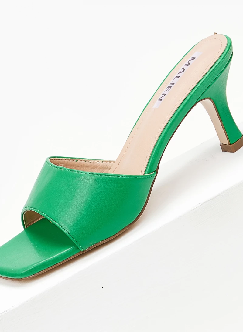 The Fashion Project Mules με φαρδιά φάσα - Πράσινο - Image 5