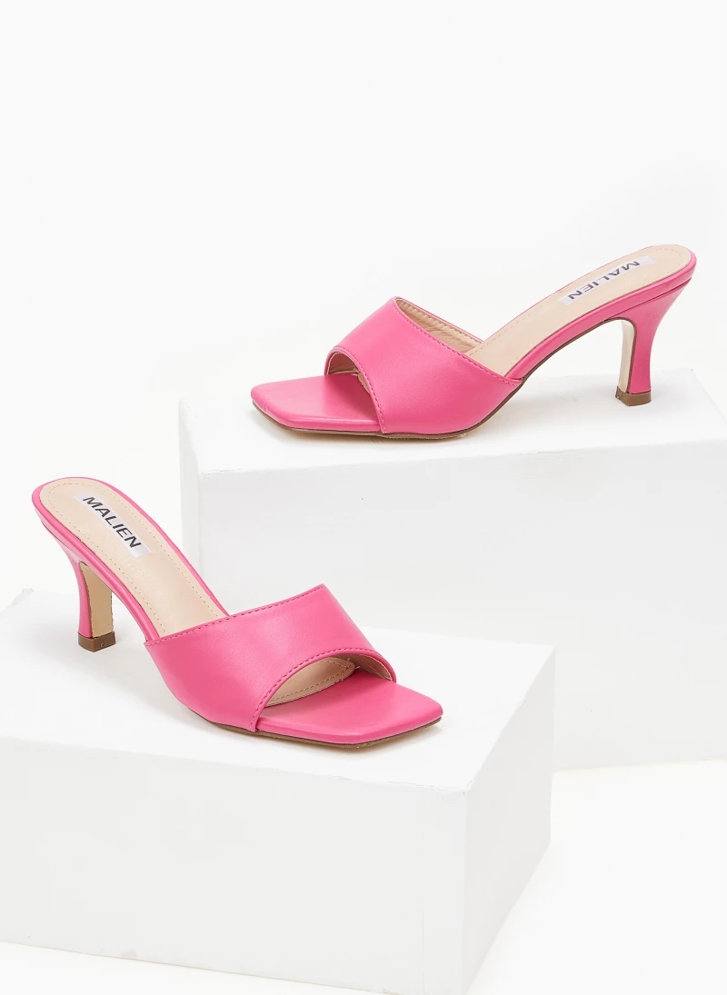 The Fashion Project Mules με φαρδιά φάσα - Φούξια - Image 3