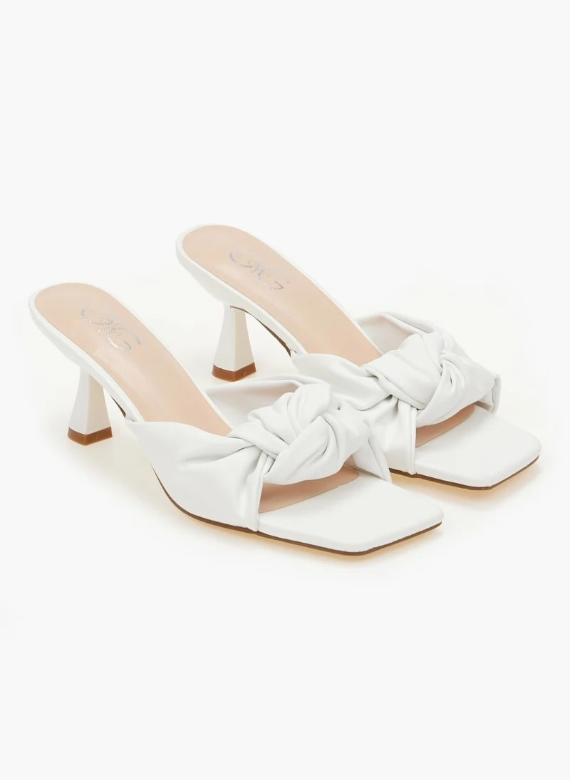 The Fashion Project Mules με κόμπο - Λευκό - Image 6