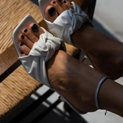 The Fashion Project Mules με κόμπο - Λευκό