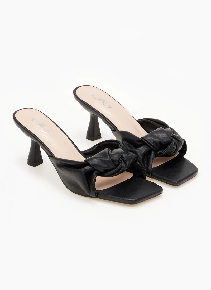 The Fashion Project Mules με κόμπο - Μαύρο - Image 4