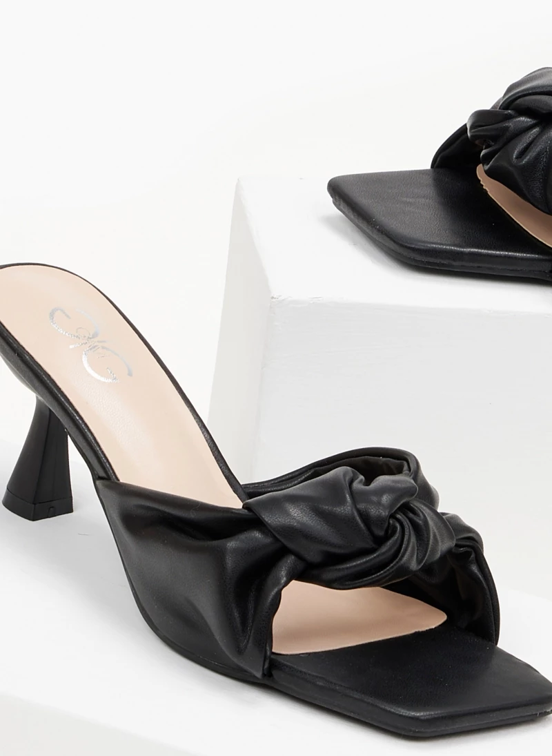 The Fashion Project Mules με κόμπο - Μαύρο - Image 3