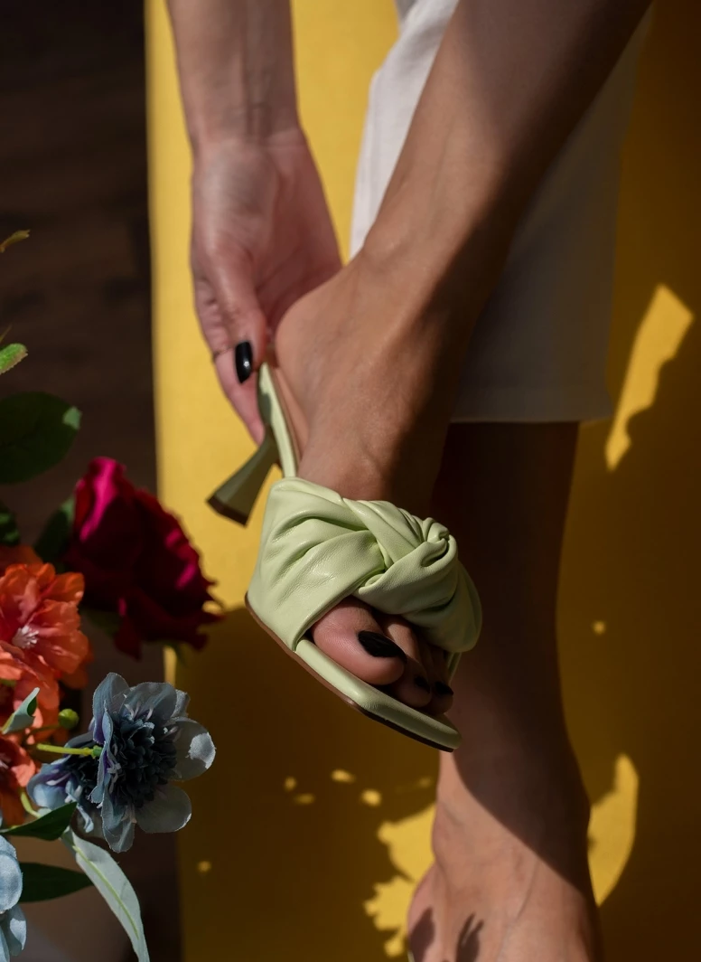 The Fashion Project Mules με κόμπο - Βεραμάν - Image 4