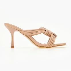 The Fashion Project Mules με λεπτά πλεγμένα λουράκια - Μπεζ