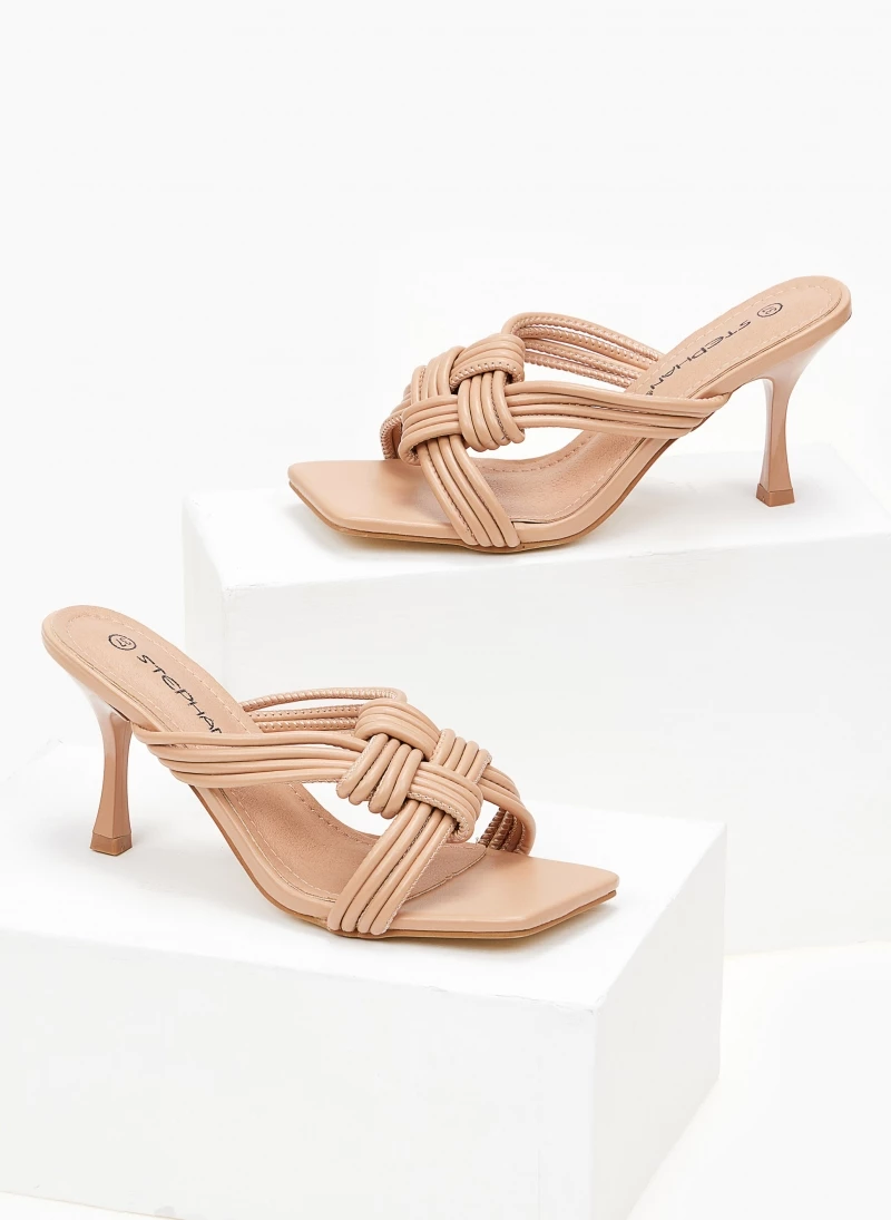 The Fashion Project Mules με λεπτά πλεγμένα λουράκια - Μπεζ - Image 2