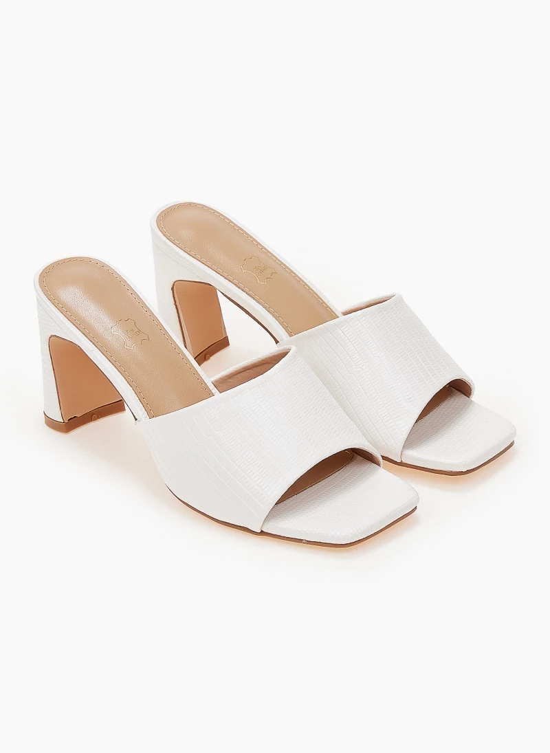 The Fashion Project Mules με Pattern στη φάσα - Λευκό - Image 6
