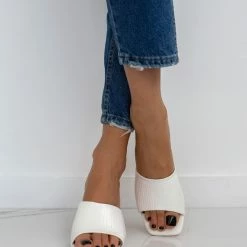 The Fashion Project Mules με Pattern στη φάσα - Λευκό