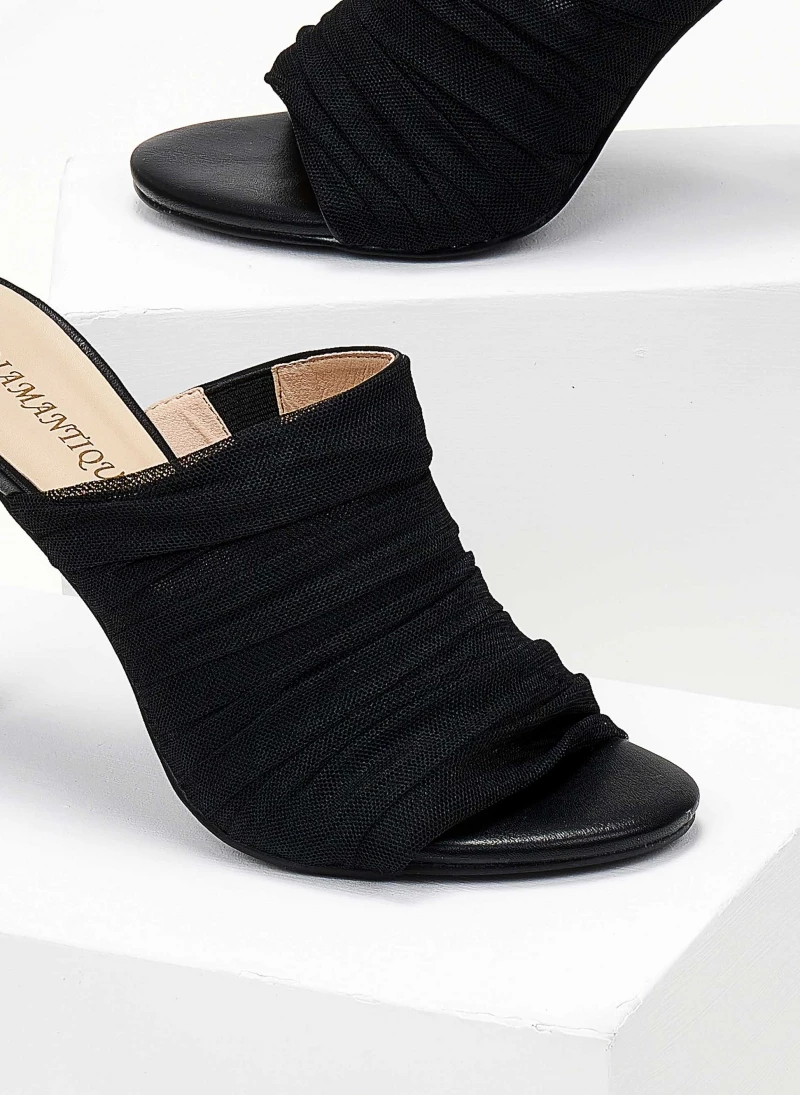 The Fashion Project Mules με τούλι - Μαύρο - Image 5