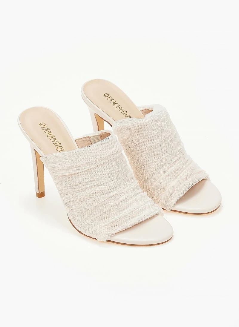 The Fashion Project Mules με τούλι - Μπεζ - Image 6