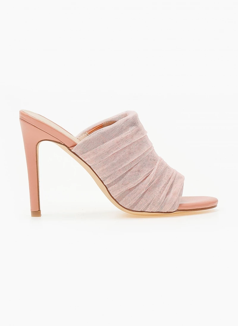 The Fashion Project Mules με τούλι - Ροδακινί - Image 2