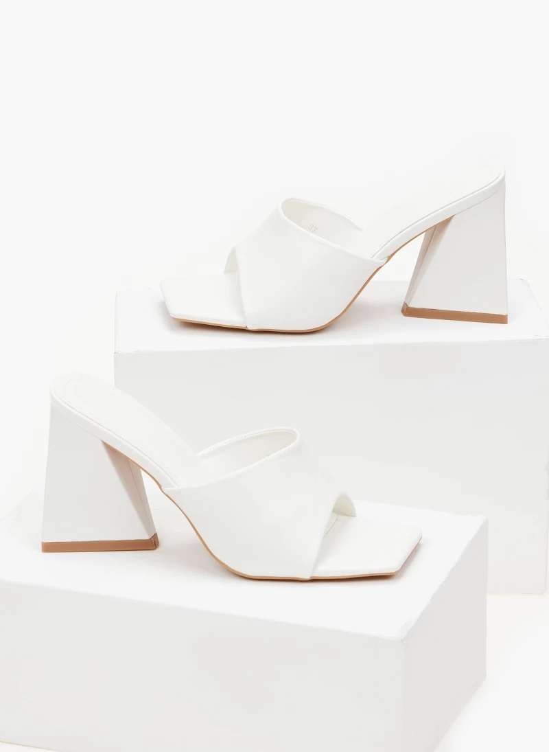 The Fashion Project Mules με τρίγωνο τακούνι - Λευκό - Image 3