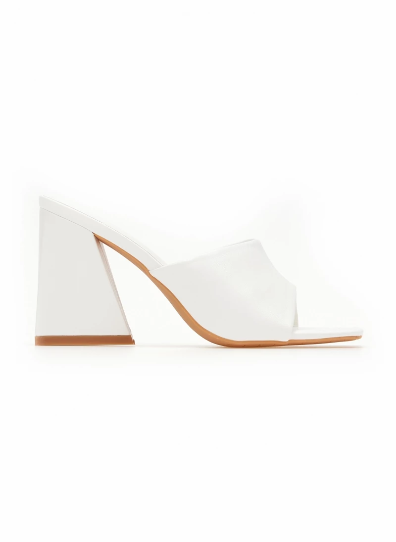 The Fashion Project Mules με τρίγωνο τακούνι - Λευκό - Image 2