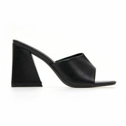 The Fashion Project Mules με τρίγωνο τακούνι - Μαύρο