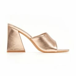 The Fashion Project Mules με τρίγωνο τακούνι - Χαλκός