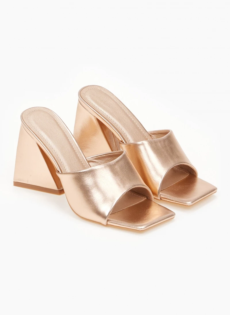 The Fashion Project Mules με τρίγωνο τακούνι - Χαλκός - Image 2