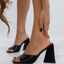 The Fashion Project Mules με τρίγωνο τακούνι - Μαύρο