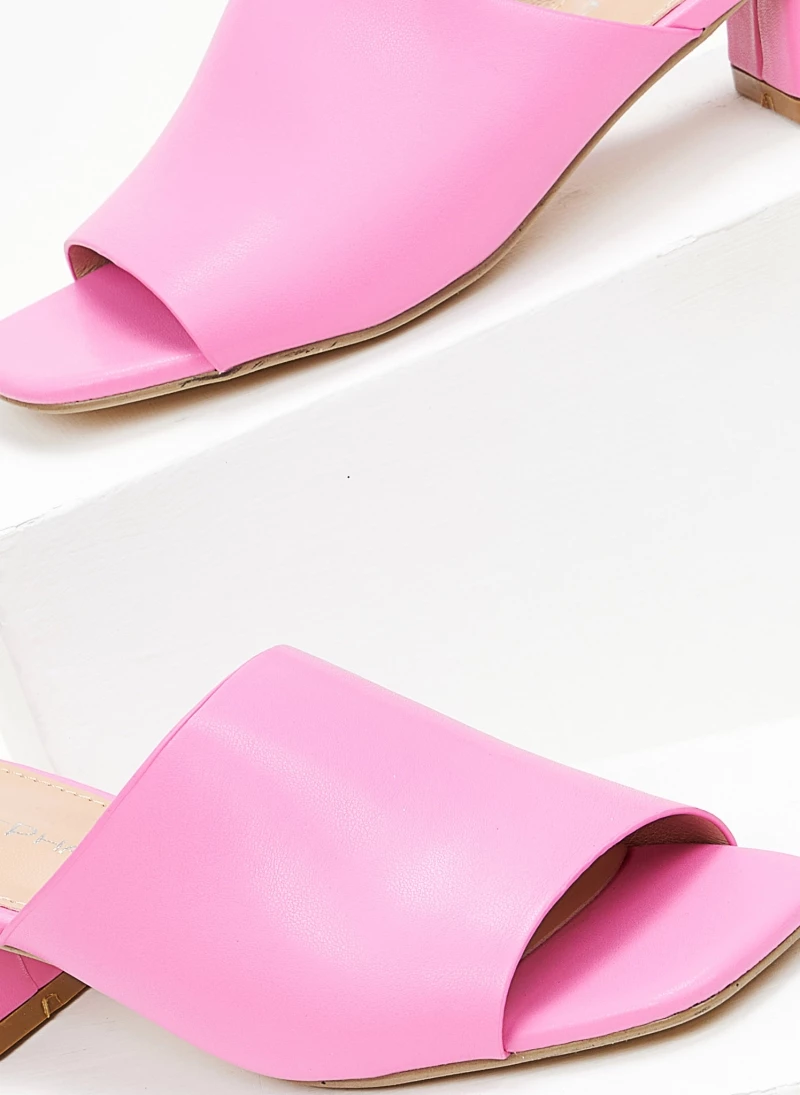 The Fashion Project Mules με χωστή φάσα - Φούξια - Image 6