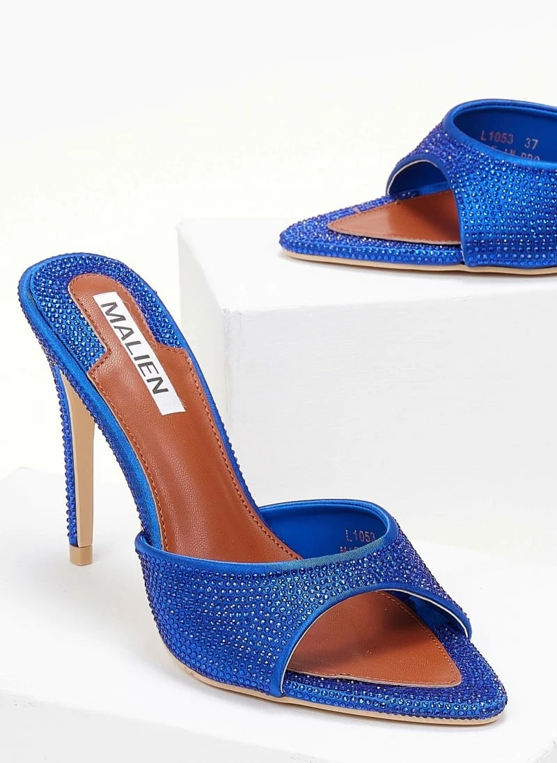 The Fashion Project Mules μυτερά με Strass - Μπλε - Image 6