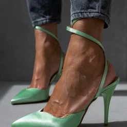 Γόβες μυτερές με δέσιμο Tfp - Βεραμάν