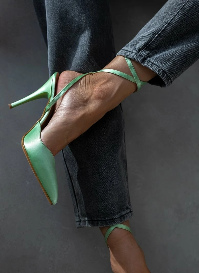 Γόβες μυτερές με δέσιμο Tfp - Βεραμάν - Image 7